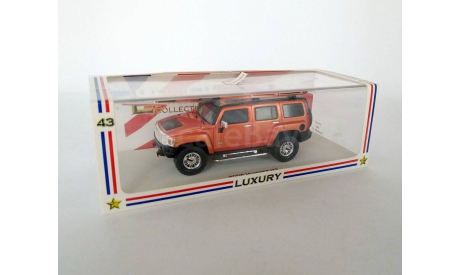 Hummer H3 2006 (Оранжевый) Хаммер Luxury  СС.6821, масштабная модель, Luxury Diecast (USA), scale43
