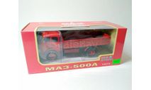 МАЗ-500А бортовой 1973 (красный) Наш Автопром  Н.0334, масштабная модель, scale43