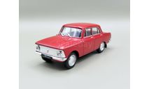 Москвич-408 (красный) DeAgostini М.0032, масштабная модель, scale43