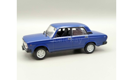 ВАЗ-2107 ’Жигули’ (синий) DeAgostini  М.0034, масштабная модель, scale43