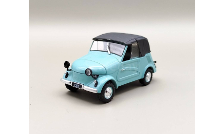 СМЗ С3А мотоколяска (голубой/чёрный) DeAgostini  М.0042, масштабная модель, scale43