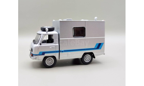 УАЗ-3303 (452Д) ПРТС / Телевидение (серебристый) DeAgostini  М.0058, масштабная модель, scale43