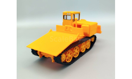 Трактор трелёвочный ТДТ-55А (жёлтый) Hachette  М.0065, масштабная модель, scale43