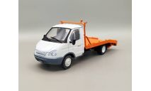 Горький-3302 ’Газель’ Эвакуатор (белый/оранжевый) DeAgostini  М.0077, масштабная модель, scale43