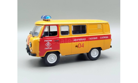 УАЗ-3909 Аварийная служба(жёлтый) DeAgostini М.0165, масштабная модель, scale43