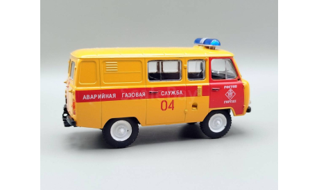 УАЗ-3909 Аварийная служба(жёлтый) DeAgostini М.0165, масштабная модель, scale43