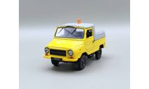 ЛУАЗ-2403 тягач контейнерных тележек (жёлтый) DeAgostini М.0169, масштабная модель, scale43