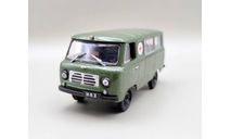 УАЗ-450А медпомощь (т.зелёный) DeAgostini М.0190, масштабная модель, scale43