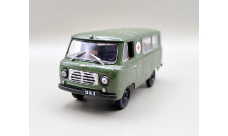УАЗ-450А медпомощь (т.зелёный) DeAgostini  М.0190, масштабная модель, scale43