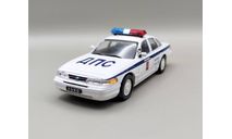 Ford Crown Victoria Милиция ДПС Москва (белый) DeAgostini  М.0208, масштабная модель, scale43
