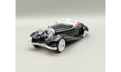 Mercedes-Benz 540K W29 Special Roadster 1936 (чёрный) Мерседес Amercom М.0225, масштабная модель, scale43