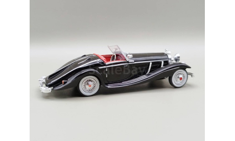 Mercedes-Benz 540K W29 Special Roadster 1936 (чёрный) Мерседес Amercom М.0225, масштабная модель, scale43
