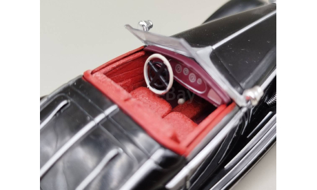 Mercedes-Benz 540K W29 Special Roadster 1936 (чёрный) Мерседес Amercom М.0225, масштабная модель, scale43