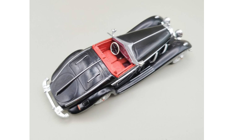 Mercedes-Benz 540K W29 Special Roadster 1936 (чёрный) Мерседес Amercom М.0225, масштабная модель, scale43