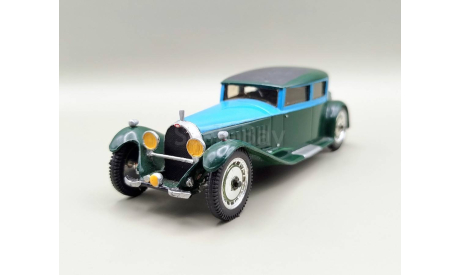 Bugatti Royale 41 141 Kellner Coupe 1932 (зелёный/голубой) Бугатти РЕДКОСТЬ! М.0234, масштабная модель, Aurore Model, scale43