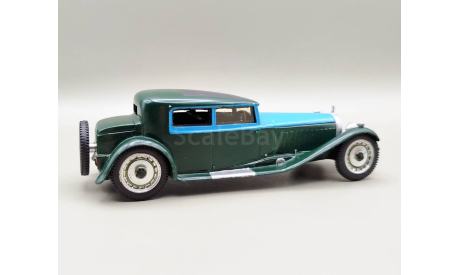 Bugatti Royale 41 141 Kellner Coupe 1932 (зелёный/голубой) Бугатти РЕДКОСТЬ! М.0234, масштабная модель, Aurore Model, scale43