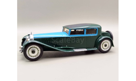 Bugatti Royale 41 141 Kellner Coupe 1932 (зелёный/голубой) Бугатти РЕДКОСТЬ! М.0234, масштабная модель, Aurore Model, scale43