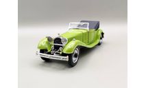 Bugatti 41 Royale Cabriolet 1927 (зелёный) Бугатти RIO М.0236, масштабная модель, scale43