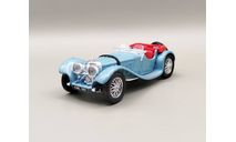 Jaguar SS 100 1938 (голубой) Ягуар IXO М.0238, масштабная модель, IXO Museum (серия MUS), scale43