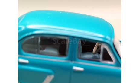 Москвич-402 САЛОН! (бирюзовый) DeAgostini М.0323, масштабная модель, scale43