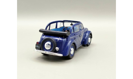Москвич-400-420А САЛОН! (тёмно-синий) DeAgostini М.0326, масштабная модель, scale43