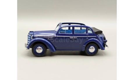 Москвич-400-420А САЛОН! (тёмно-синий) DeAgostini М.0326, масштабная модель, scale43