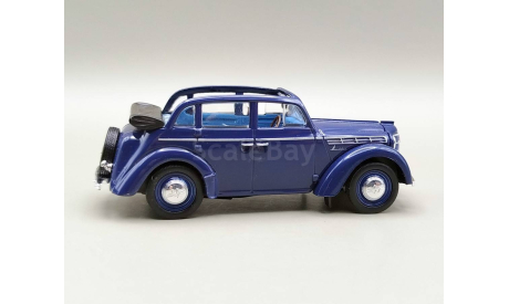 Москвич-400-420А САЛОН! (тёмно-синий) DeAgostini М.0326, масштабная модель, scale43