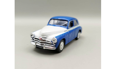 Горький-М20В (синий/белый) DeAgostini М.0341, масштабная модель, ГАЗ, scale43