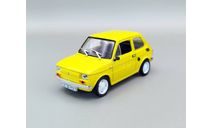 Fiat 126P (жёлтый) Фиат DeAgostini  М.0345, масштабная модель, scale43