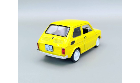 Fiat 126P (жёлтый) Фиат DeAgostini  М.0345, масштабная модель, scale43