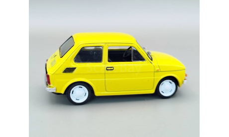 Fiat 126P (жёлтый) Фиат DeAgostini  М.0345, масштабная модель, scale43