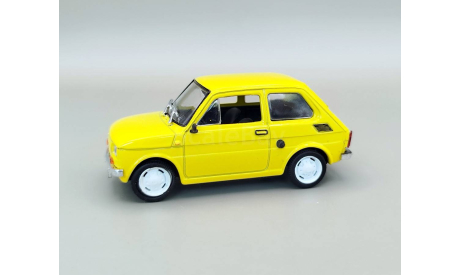 Fiat 126P (жёлтый) Фиат DeAgostini  М.0345, масштабная модель, scale43