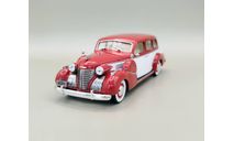 Cadillac Series 75 Fleetwood V8 Sedan 1939 (белый красный) Кадиллак White Box  М.0386, масштабная модель, WhiteBox, scale43