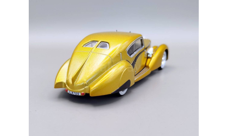 Delage D8 120 1937 (золотой) Деладж Amercom  М.0388, масштабная модель, scale43