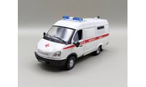 Горький-32214 скорая медицинская помощь (бежевый) DeAgostini  М.0410, масштабная модель, scale43, ГАЗ