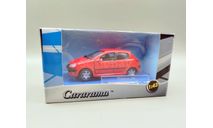 Peugeot 206 ранний выпуск (красный) Пежо Cararama  М.0476, масштабная модель, Bauer/Cararama/Hongwell, scale43
