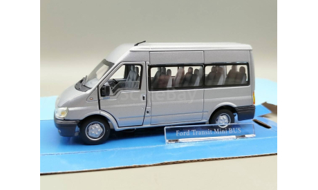Ford Transit V Mini Bus 2000 (серебристый) Форд Cararama  М.0489, масштабная модель, Bauer/Cararama/Hongwell, scale43
