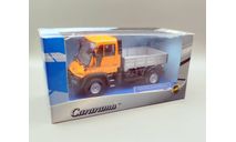 Mersedes-Benz Unimog U300 бортовой (оранжевый/серебристый) Мерседес Cararama  М.0491, масштабная модель, Bauer/Cararama/Hongwell, scale43, Mercedes-Benz