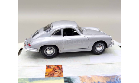 Porsche 356B Coupe (серебристый) Порше Cararama М.0497, масштабная модель, Bauer/Cararama/Hongwell, scale43