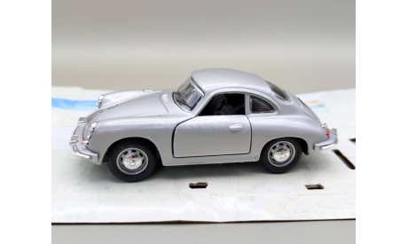 Porsche 356B Coupe (серебристый) Порше Cararama М.0497, масштабная модель, Bauer/Cararama/Hongwell, scale43