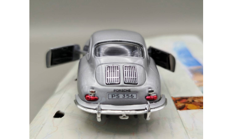 Porsche 356B Coupe (серебристый) Порше Cararama М.0497, масштабная модель, Bauer/Cararama/Hongwell, scale43