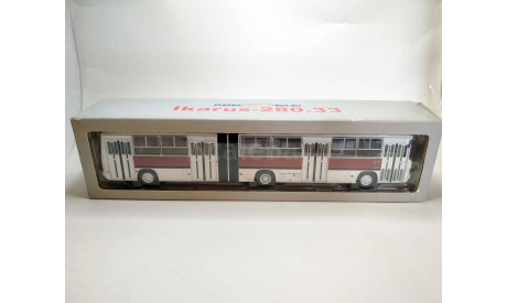 Автобус Ikarus 280.33 (белый/т.красный) Икарус ClassicBus М.0543, масштабная модель, scale43