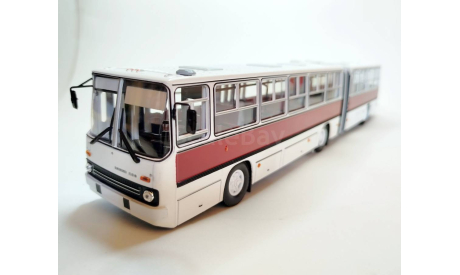Автобус Ikarus 280.33 (белый/т.красный) Икарус ClassicBus М.0543, масштабная модель, scale43