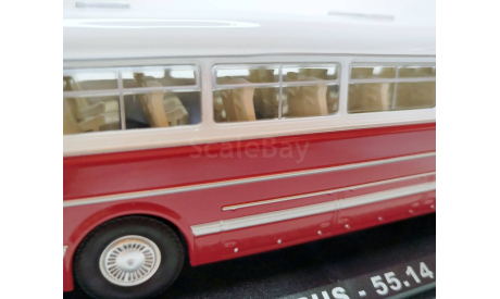 Автобус Ikarus 55.14 Lux (красный/белый) Икарус ClassicBus М.0550, масштабная модель, scale43