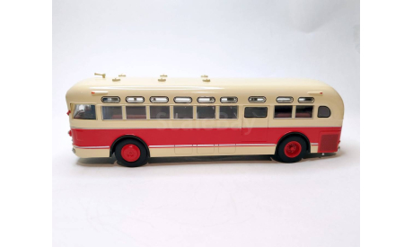 Автобус ЗИС-154 (бежевый/красный) Hachette М.0566, масштабная модель, scale43, Leyland