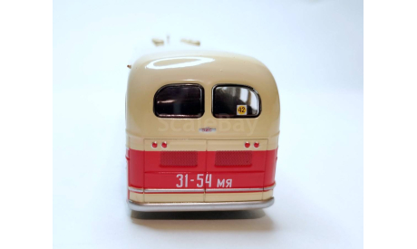 Автобус ЗИС-154 (бежевый/красный) Hachette М.0566, масштабная модель, scale43, Leyland