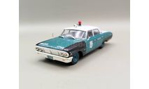 Ford Galaxie 500 1964 полиция Нью-Йорк, США (бирюзовый/чёрный/белый) DeAgostini М.0574, масштабная модель, scale43