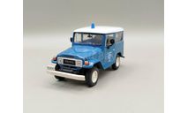 Toyota Land Cruiser FJ40 полиция Греции (белый/синий) DeAgostini  М.0583, масштабная модель, scale43