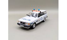 Volvo 240 GL Break 1986 полиция Стокгольма, Швеция (белый) DeAgostini  М.0592, масштабная модель, scale43