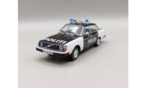 Volvo 244 1978 полиция Норвегии (чёрный/белый) DeAgostini  М.0594, масштабная модель, scale43